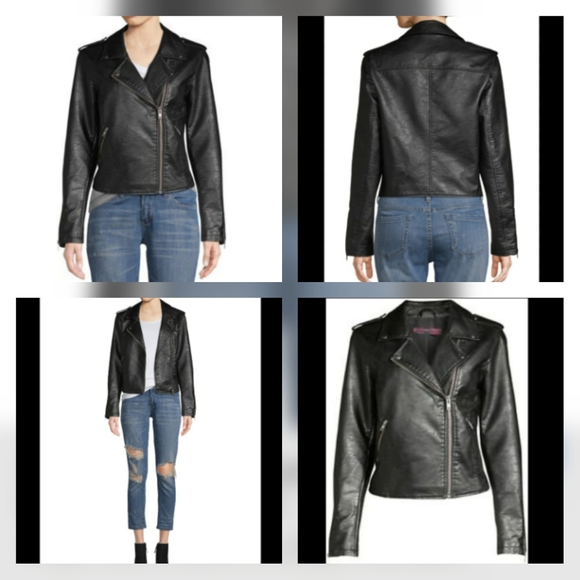 For @uniquenpink NWOT! Black Biker Jacket 💖 - Picture 5 of 8